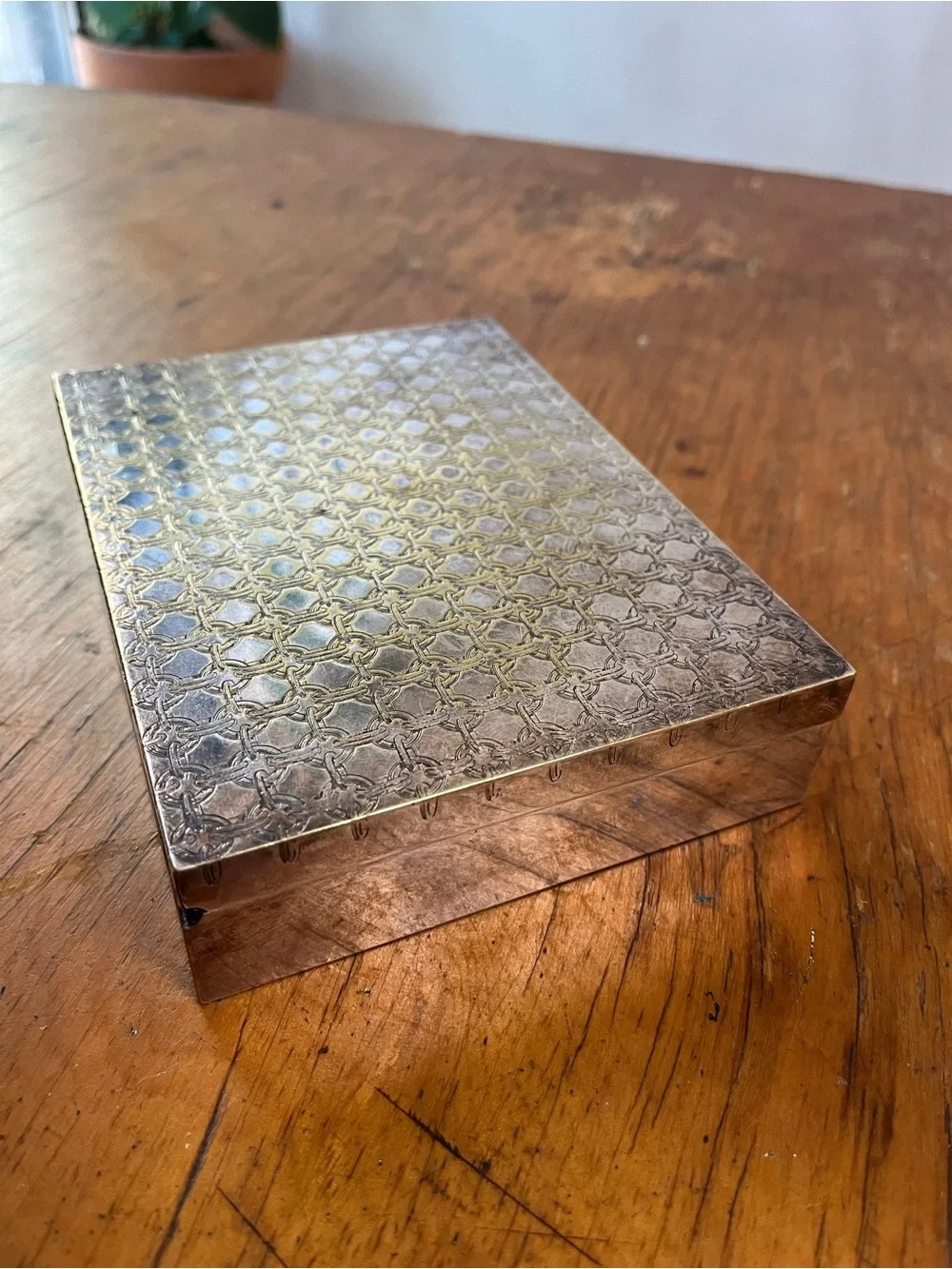 Hermes Paris Silver Box made in France -Rare Art Deco Luxury - Needs repair
